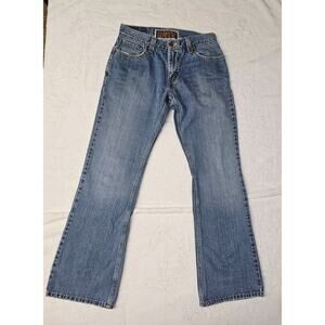 Levi's Jeans Mens 32x30 Blue 527 Bootcut Western Low Rise Flap Pockets Denim